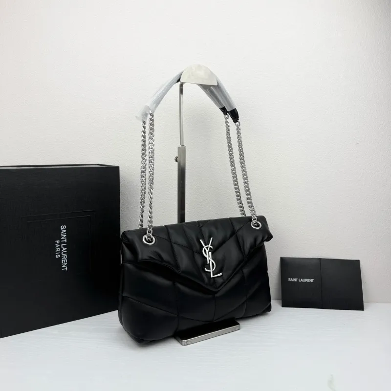 Alternative view of Saint Laurent Black Chain Shoulder Bag 413
