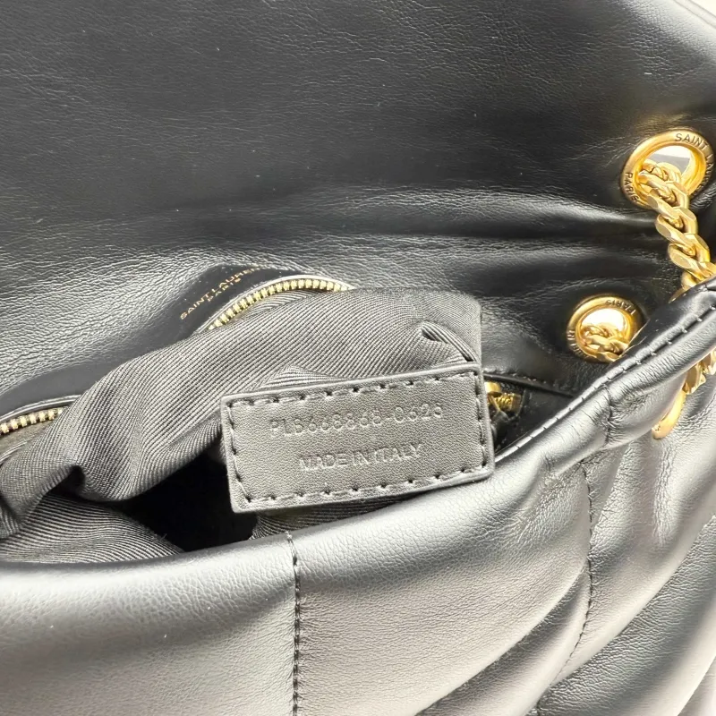 YSL Black Quilted Chain Shoulder Bag 416 - Image 9