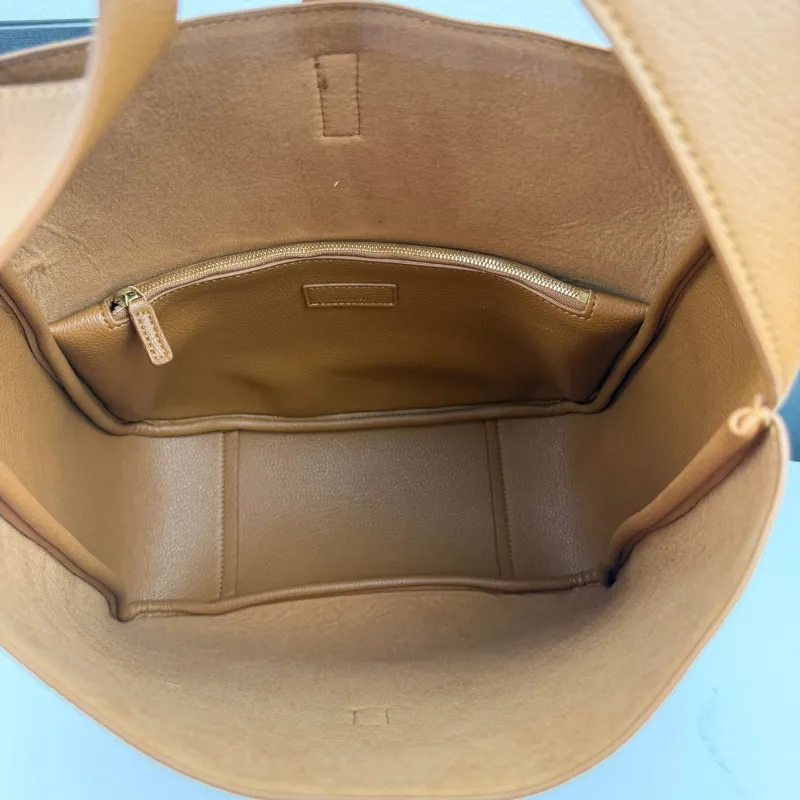 Saint Laurent Brown Leather Hobo Bag 420 - Image 7