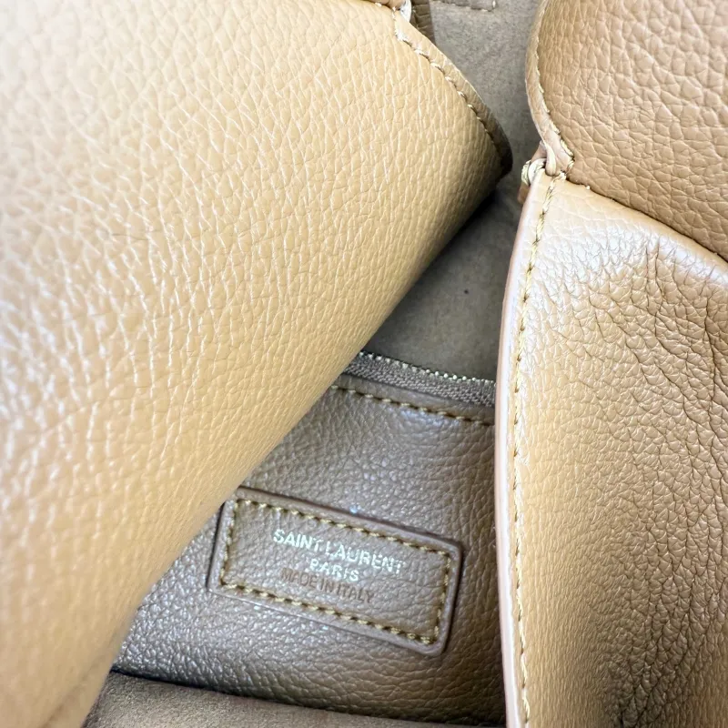Saint Laurent Brown Leather Hobo Bag 420 - Image 8