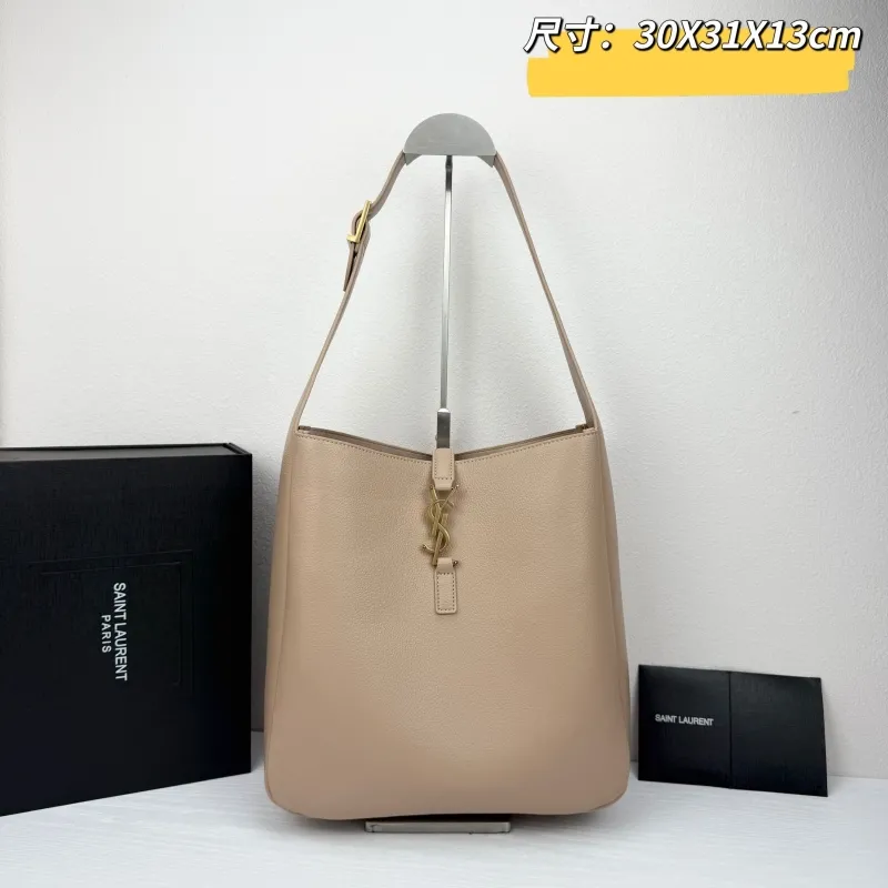 Saint Laurent Beige Hobo Bag 423 30x31x13cm