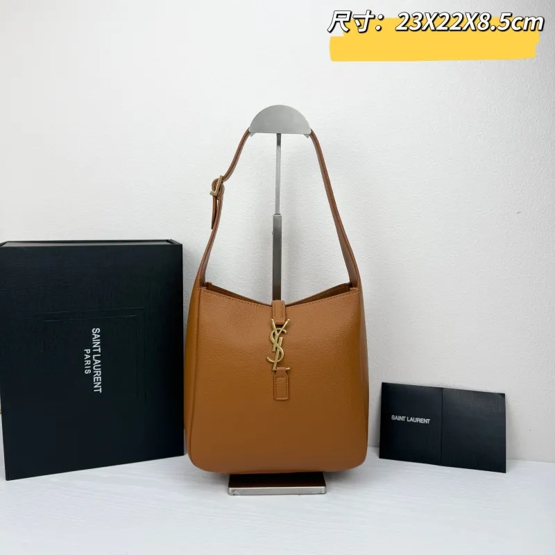 Saint Laurent Brown Hobo Bag 424