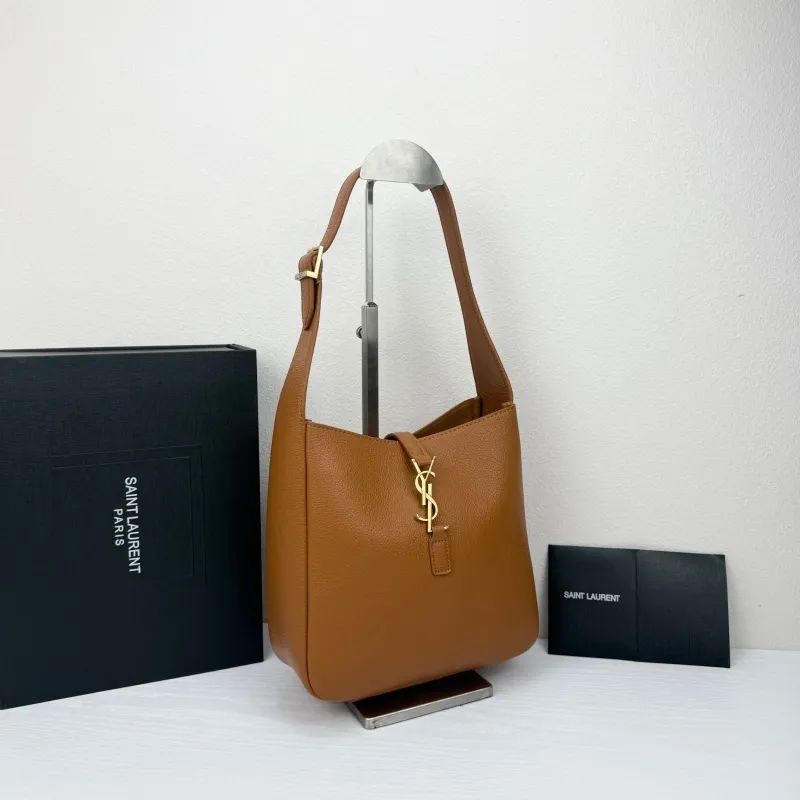 Alternative view of Saint Laurent Brown Hobo Bag 424