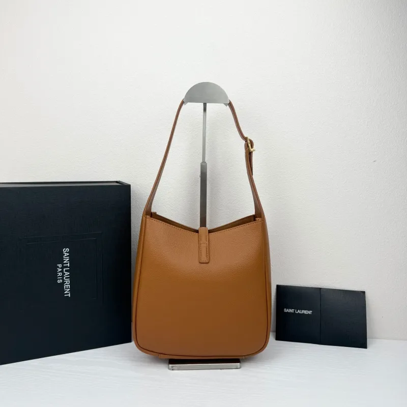Saint Laurent Brown Hobo Bag 424 - Image 3