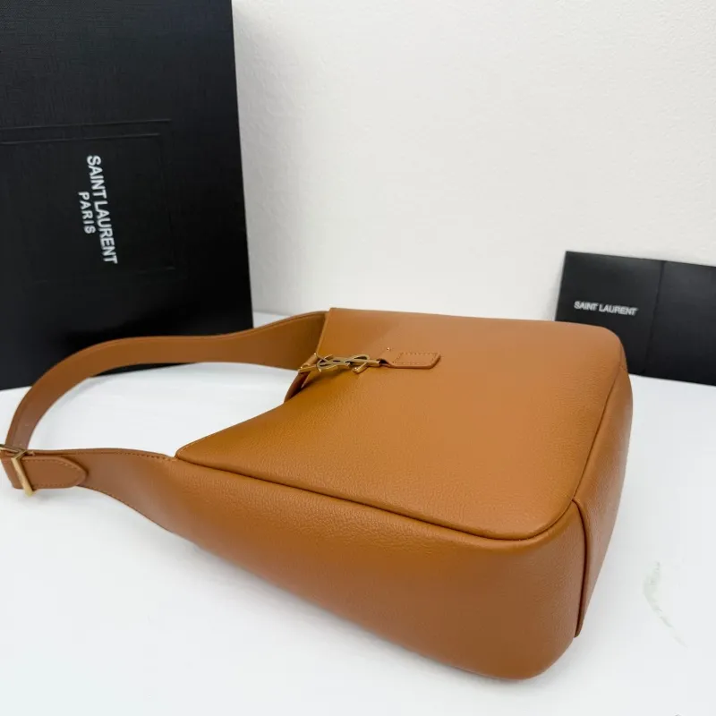 Saint Laurent Brown Hobo Bag 424 - Image 4