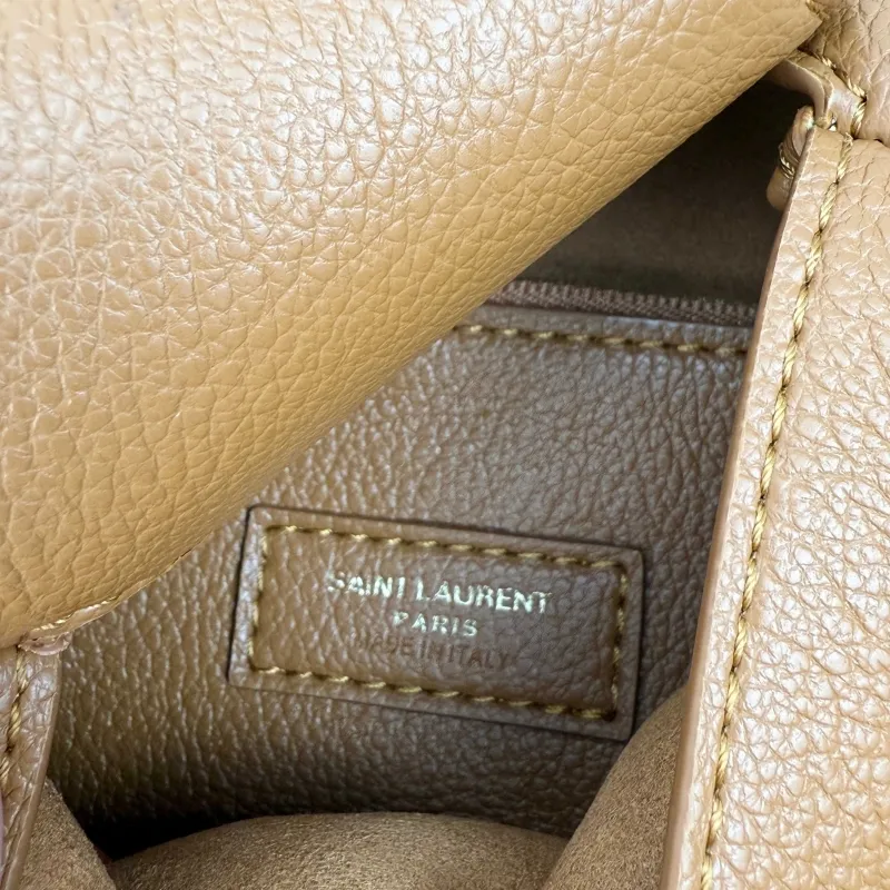 Saint Laurent Brown Hobo Bag 424 - Image 8