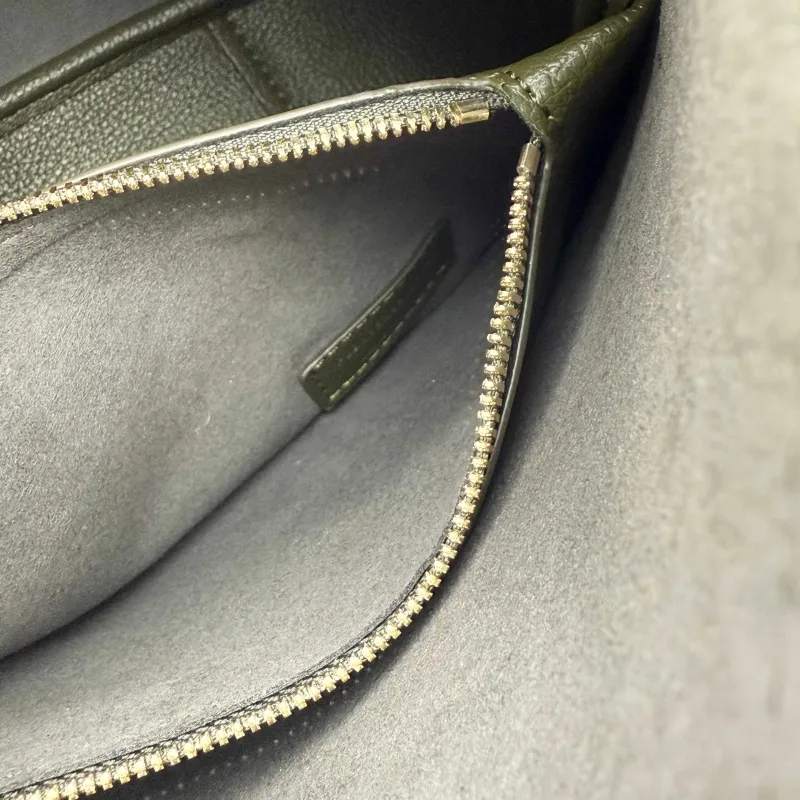 Saint Laurent Olive Green Top Handle Hobo Bag 425 - Image 9