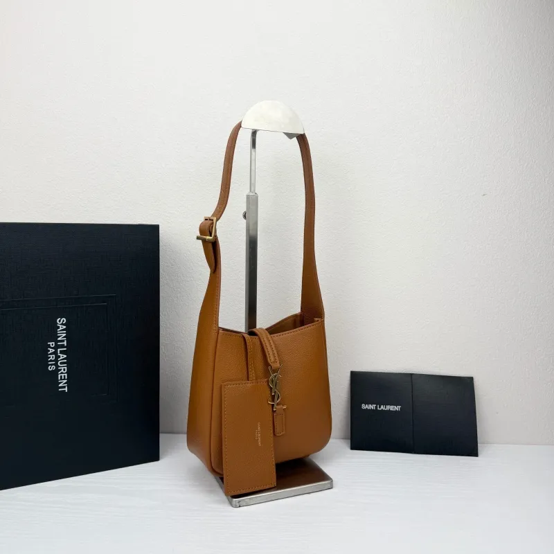 Alternative view of Saint Laurent Brown Top Handle Shoulder Bag 428
