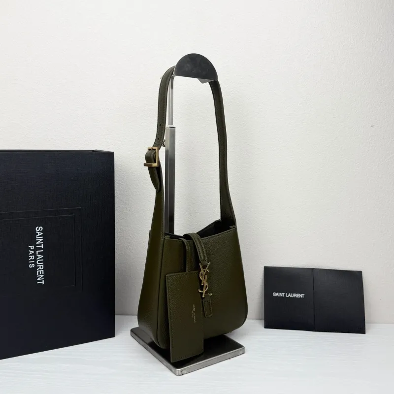 Alternative view of Saint Laurent Olive Green Shoulder Bag 429 15X16X7cm