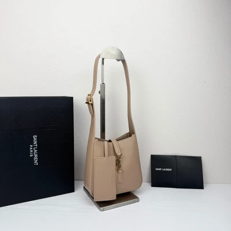 Alternative view of Saint Laurent Beige Leather Top Handle Shoulder Bag 430