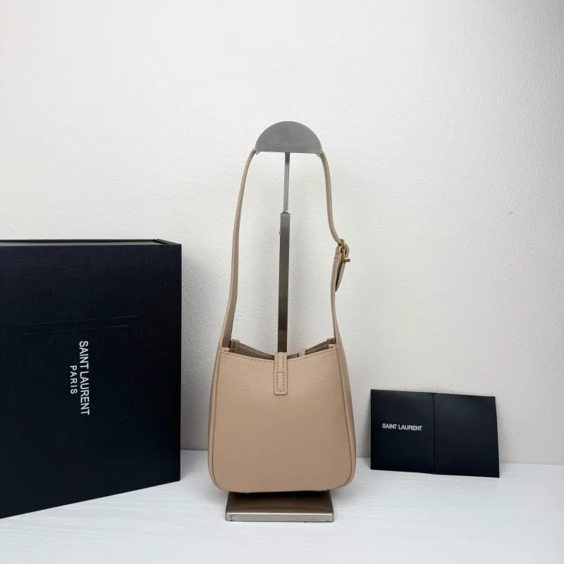 Saint Laurent Beige Leather Top Handle Shoulder Bag 430 - Image 3