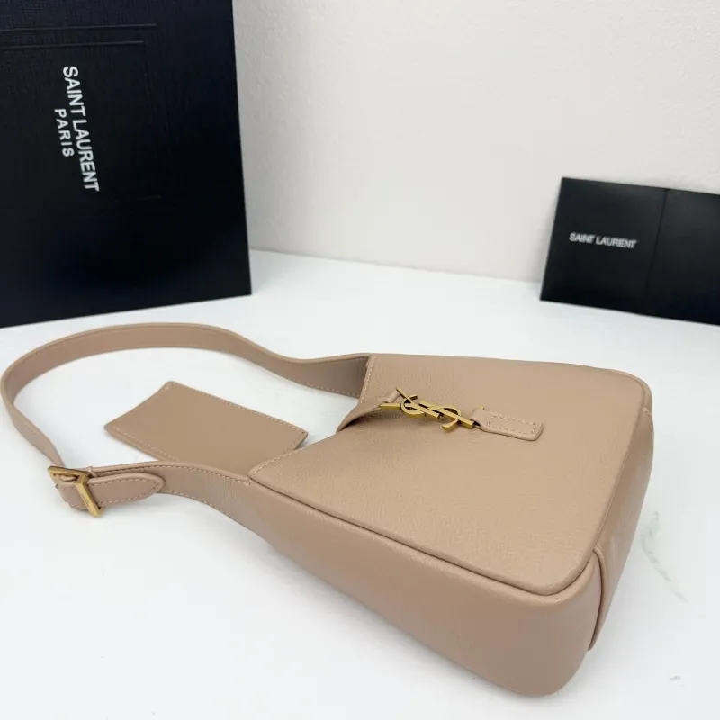 Saint Laurent Beige Leather Top Handle Shoulder Bag 430 - Image 4