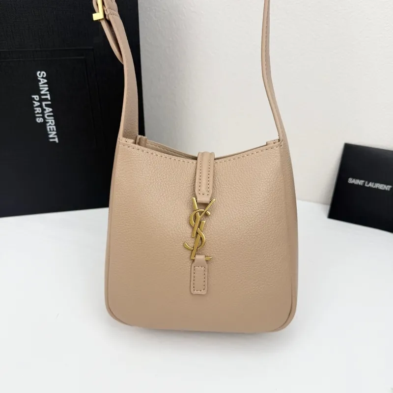 Saint Laurent Beige Leather Top Handle Shoulder Bag 430 - Image 5