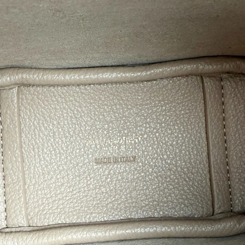 Saint Laurent Beige Leather Top Handle Shoulder Bag 430 - Image 8