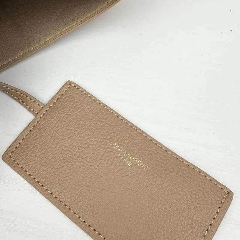 Saint Laurent Beige Leather Top Handle Shoulder Bag 430 - Image 9