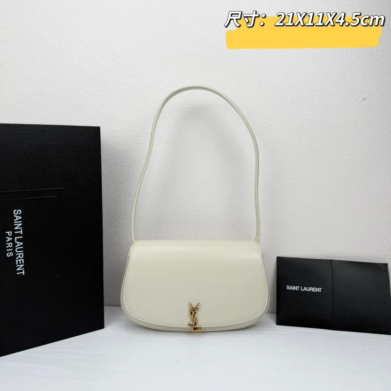 Saint Laurent Ivory Shoulder Bag 21X11X4.5cm 434