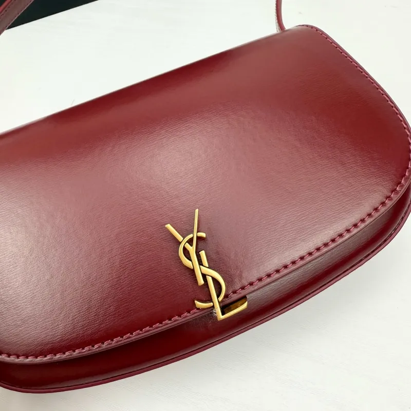 Saint Laurent Burgundy Top Handle Shoulder Bag 435 Size 21x11x4.5cm - Image 6