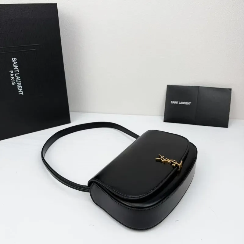YSL Black Top Handle Bag 436 - Image 4