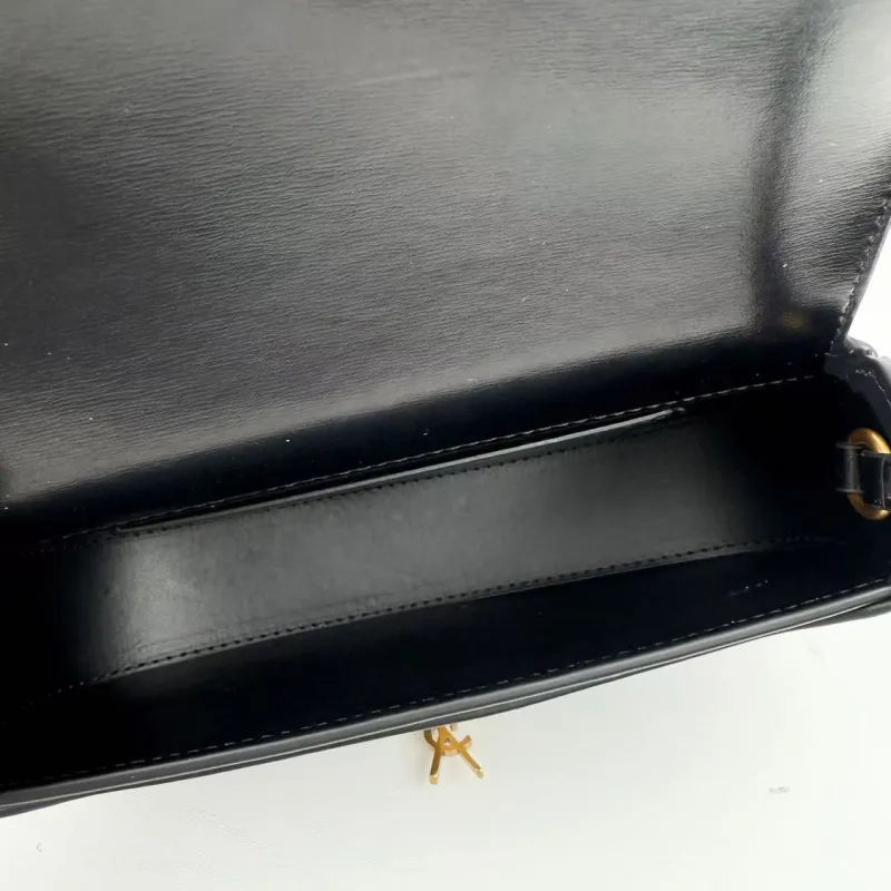 YSL Black Top Handle Bag 436 - Image 7