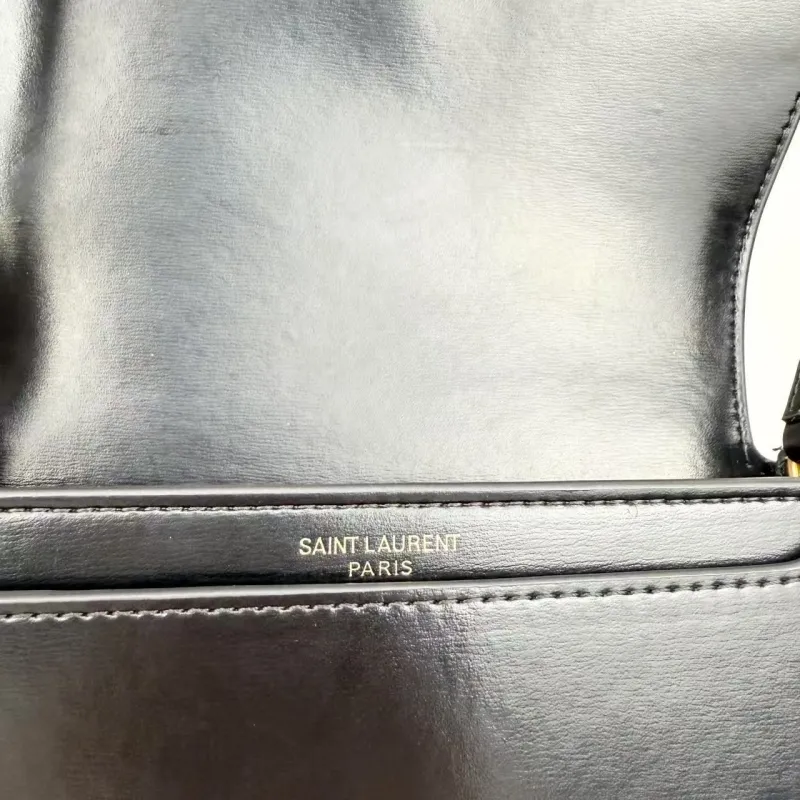 YSL Black Top Handle Bag 436 - Image 8