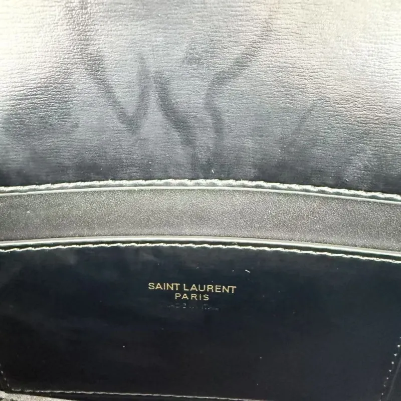YSL Black Top Handle Bag 436 - Image 9
