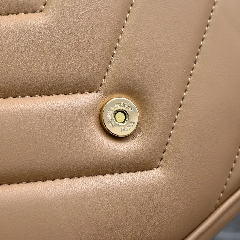 YSL Beige Top Handle Shoulder Bag 442 - Image 8