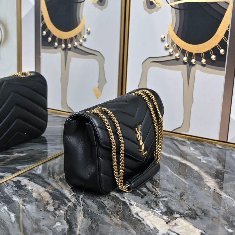 Alternative view of YSL Black Top Handle Bag 444