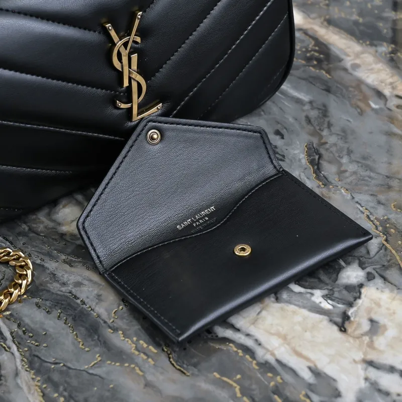YSL Black Top Handle Chain Bag 445 - Image 7