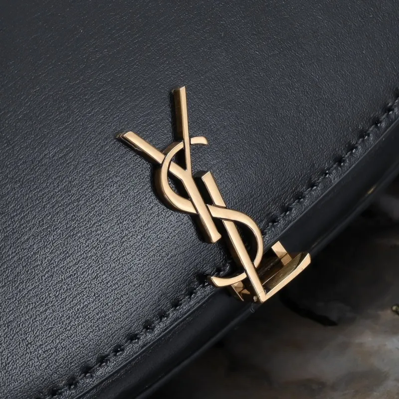 YSL Black Top Handle Shoulder Bag 446 - Image 5