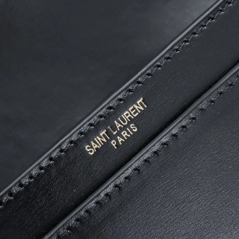 YSL Black Top Handle Shoulder Bag 446 - Image 6