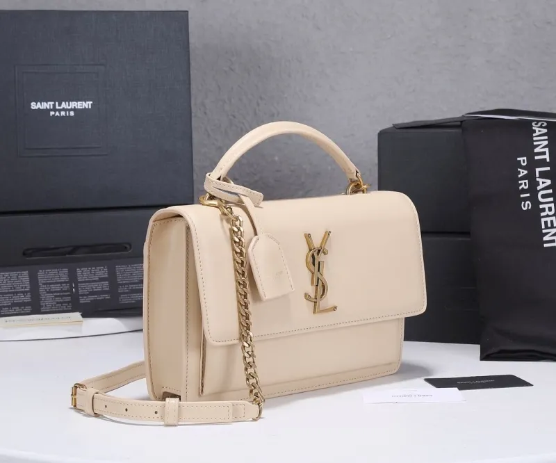 Alternative view of Saint Laurent Beige Top Handle Bag 451
