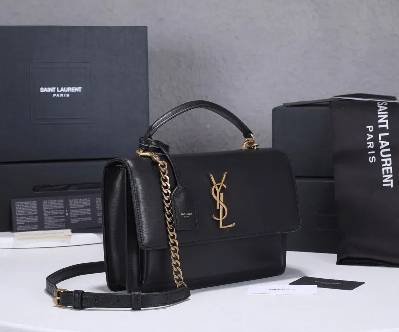 Alternative view of YSL Black Top Handle Bag 452