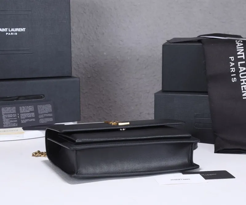 YSL Black Top Handle Bag 452 - Image 5