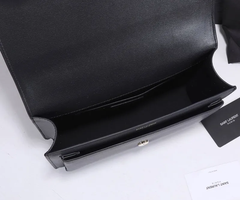 YSL Black Top Handle Bag 452 - Image 8