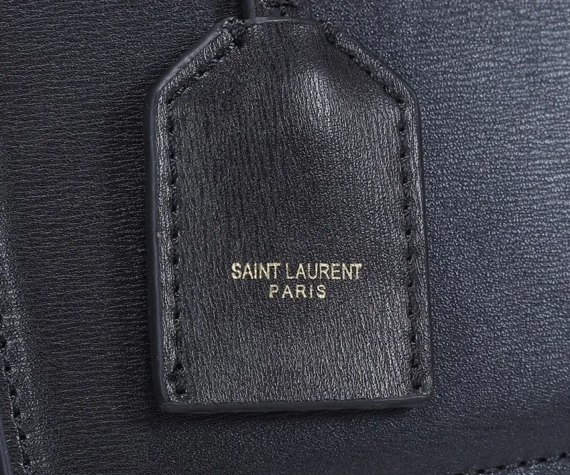 YSL Black Top Handle Bag 452 - Image 9