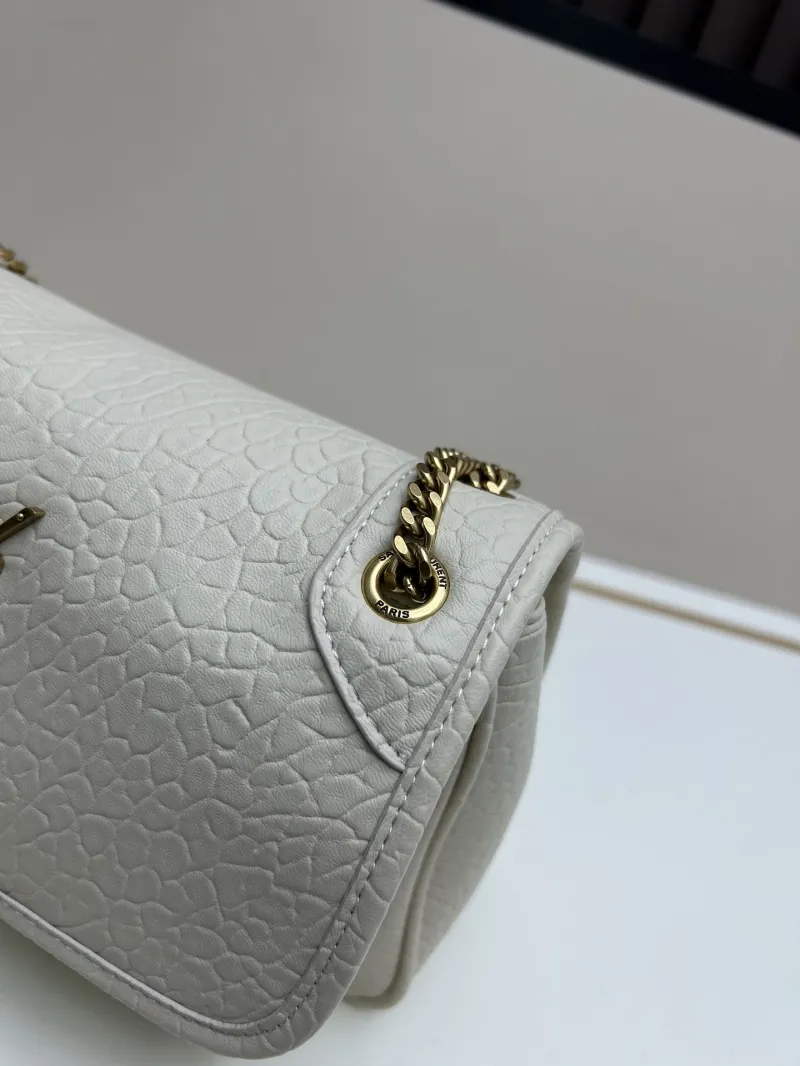 YSL Cream Chain Shoulder Bag 458 - Image 5