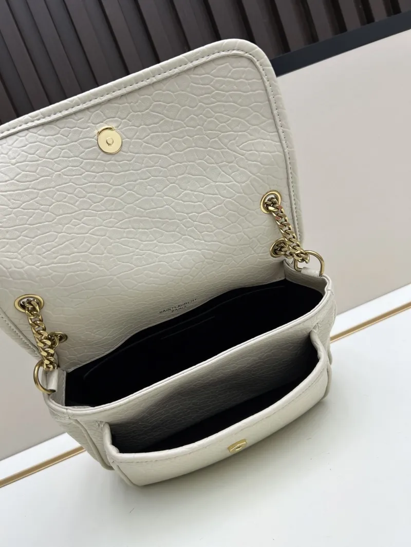 YSL Cream Chain Shoulder Bag 458 - Image 7