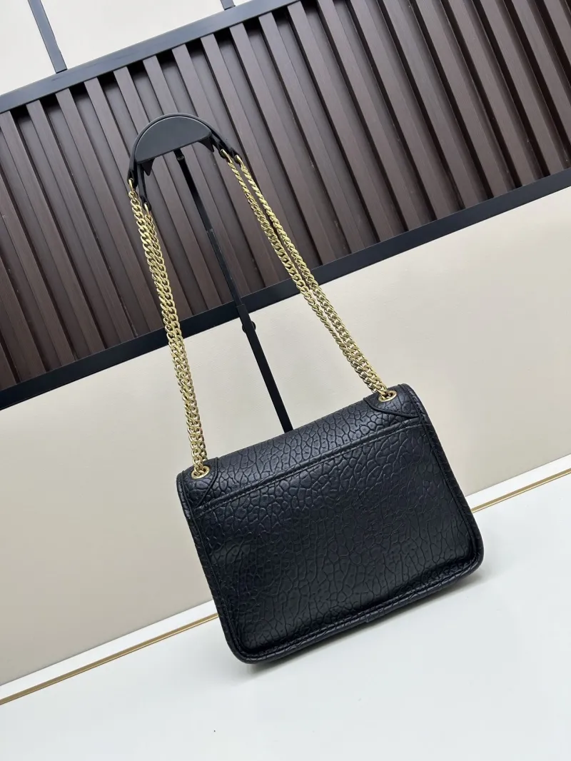 Alternative view of YSL Black Top Handle Chain Shoulder Bag 460