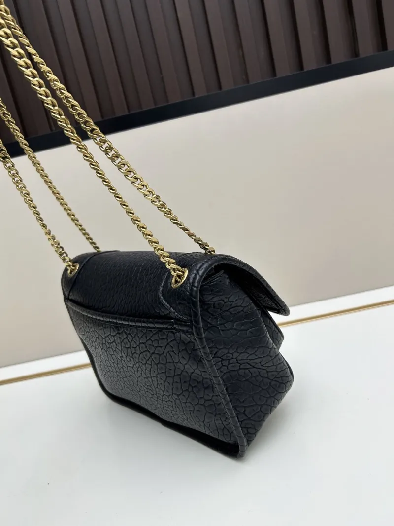 YSL Black Top Handle Chain Shoulder Bag 460 - Image 3