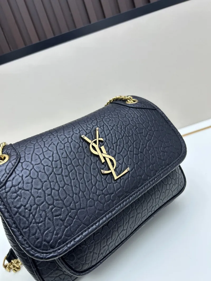 YSL Black Top Handle Chain Shoulder Bag 460 - Image 4