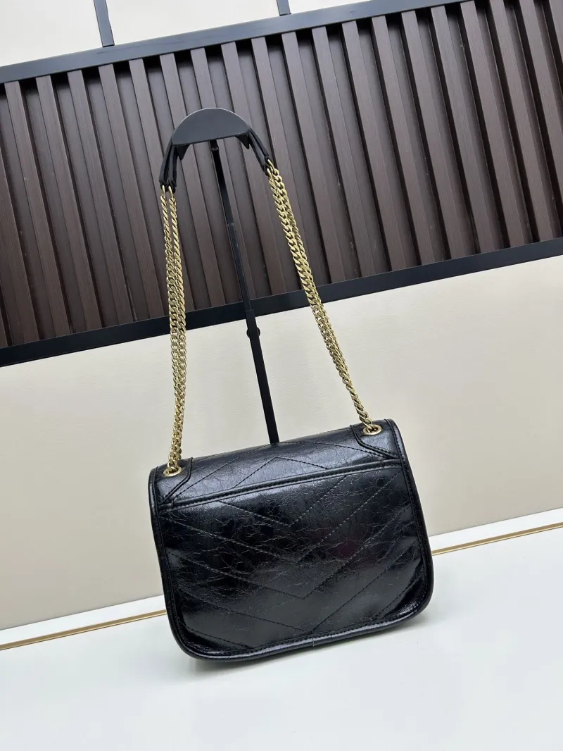 Alternative view of YSL Black Chain Shoulder Bag 464