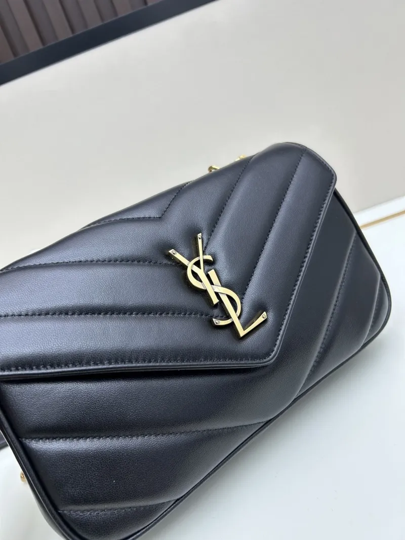 YSL Black Top Handle Chain Shoulder Bag 468 - Image 4