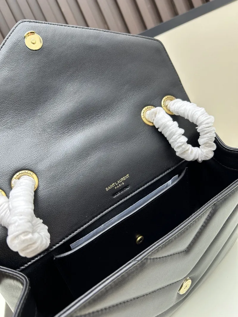 YSL Black Top Handle Chain Shoulder Bag 468 - Image 8