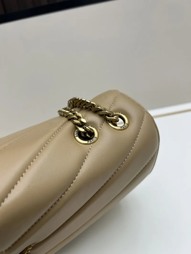 YSL Beige Top Handle Shoulder Bag 470 - Image 6