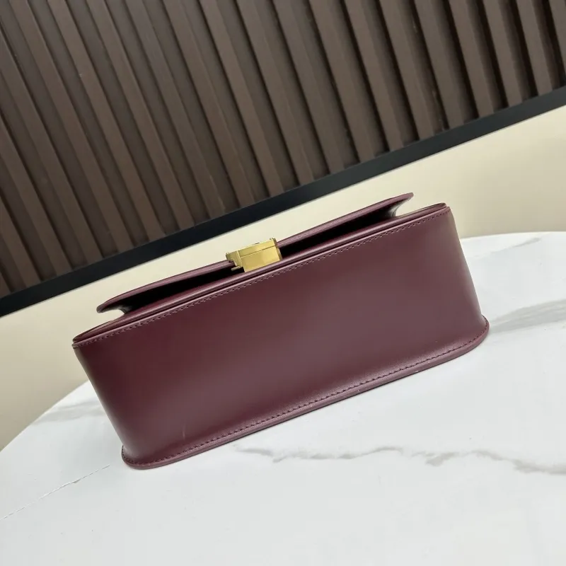 YSL Burgundy Shoulder Bag 472 - Image 5