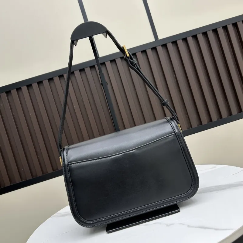 Alternative view of YSL Black Leather Shoulder Bag 473