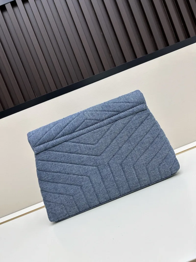 YSL Denim Blue Chain Shoulder Bag 8887 - Image 3