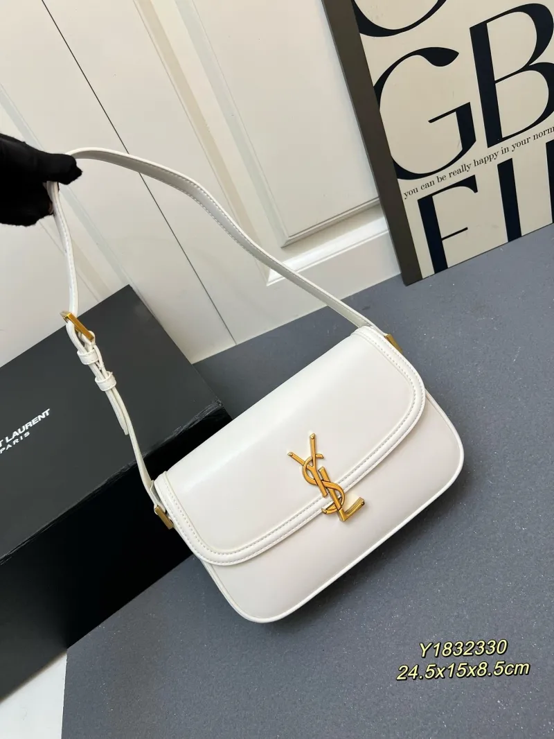 Saint Laurent White Leather Shoulder Bag Y1832330