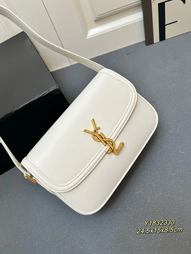Saint Laurent White Leather Shoulder Bag Y1832330 - Image 5