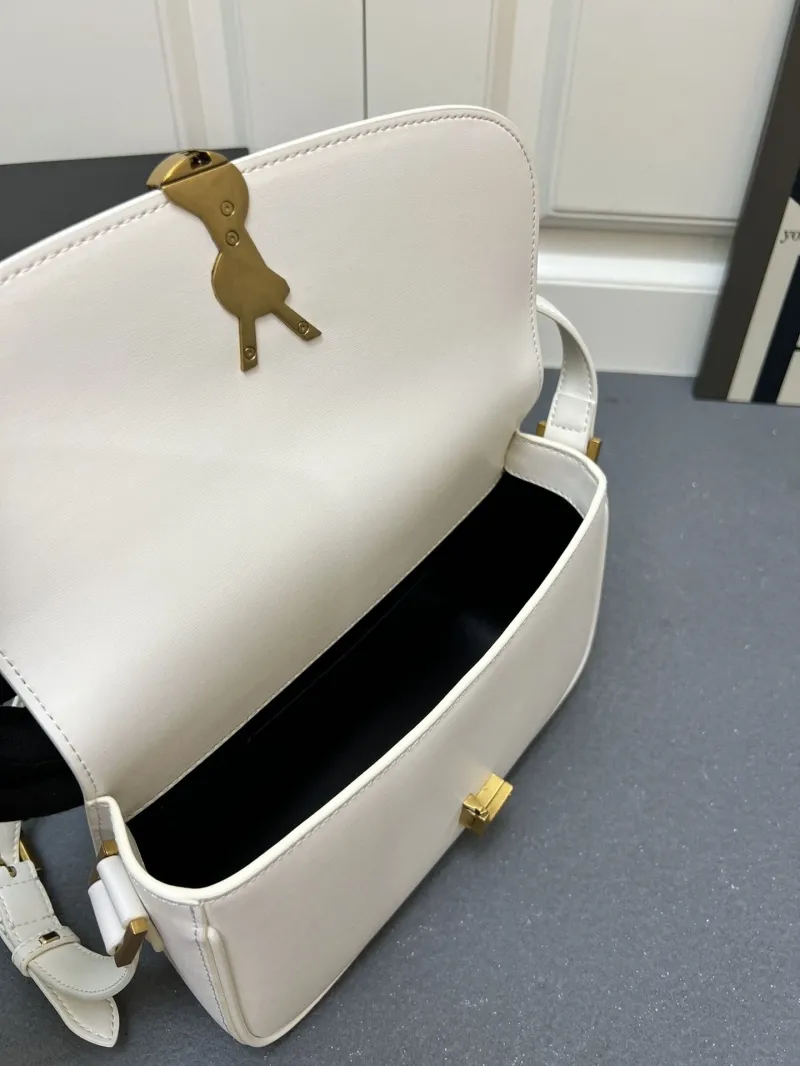 Saint Laurent White Leather Shoulder Bag Y1832330 - Image 10